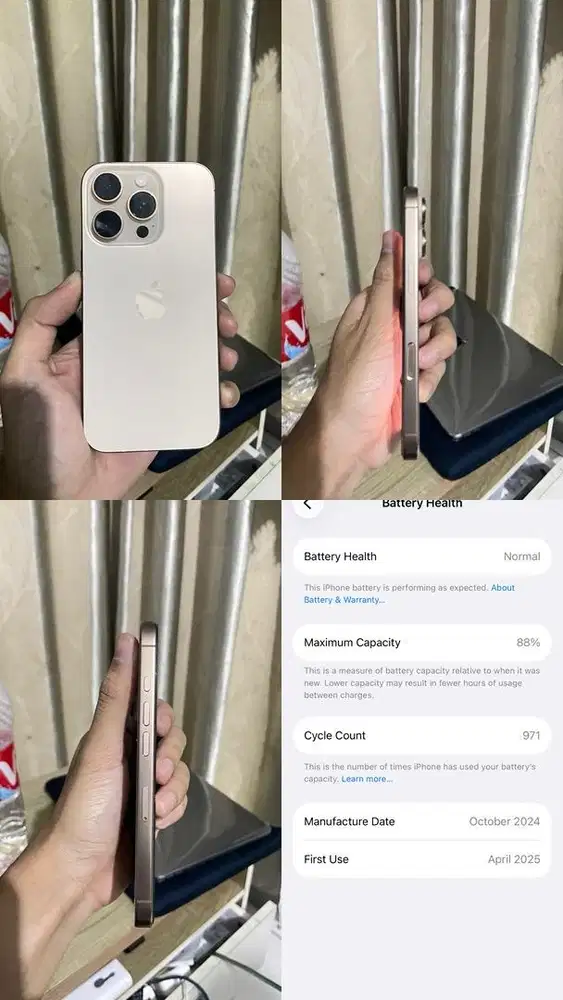 Iphone 16 Pro 128 Dessert Titanium ibox/blibli