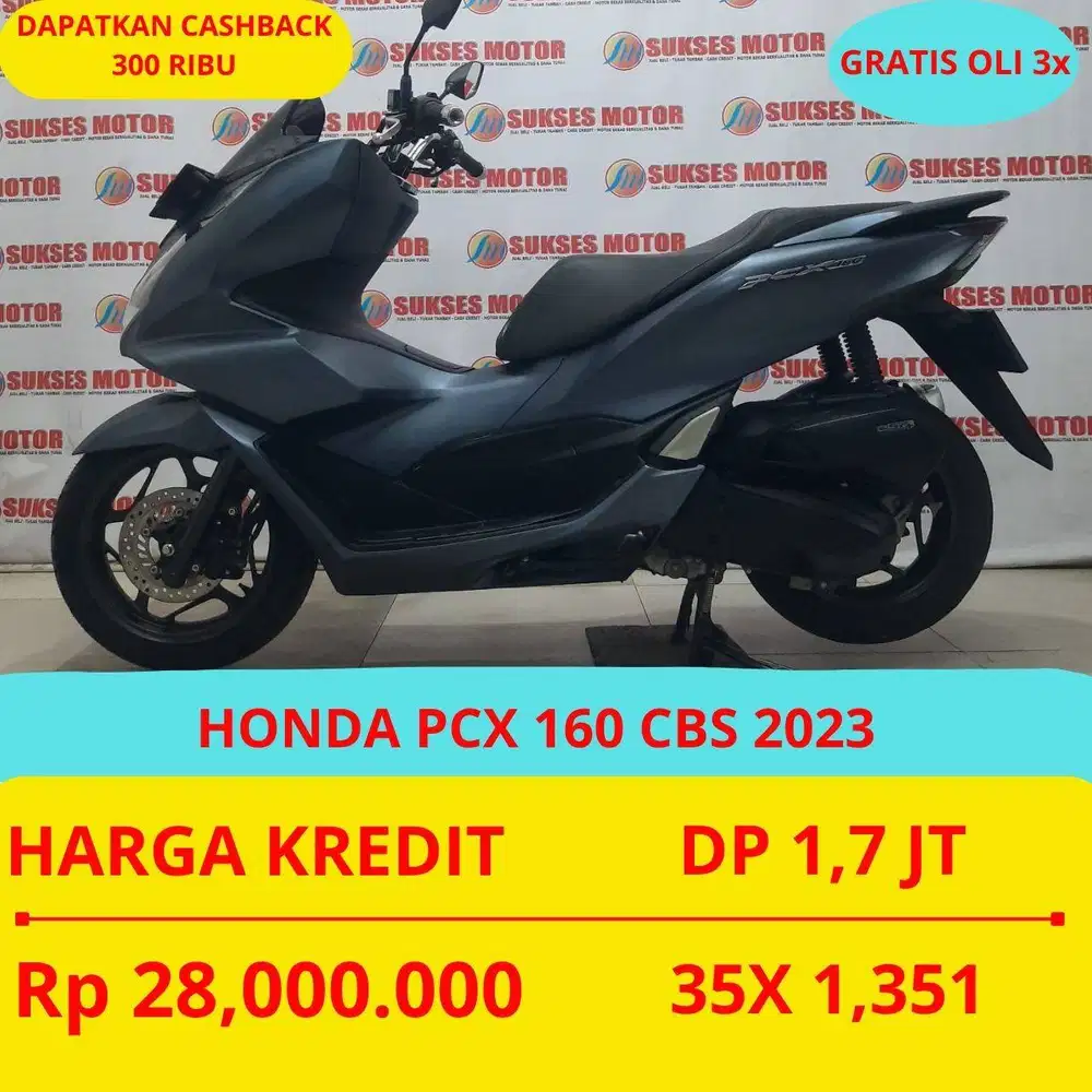 HONDA PCX 160 CBS 2023 DP MURAH 1,7 JUTA GUYSS