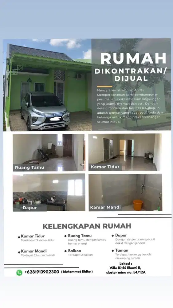 Dijual/disewakan
