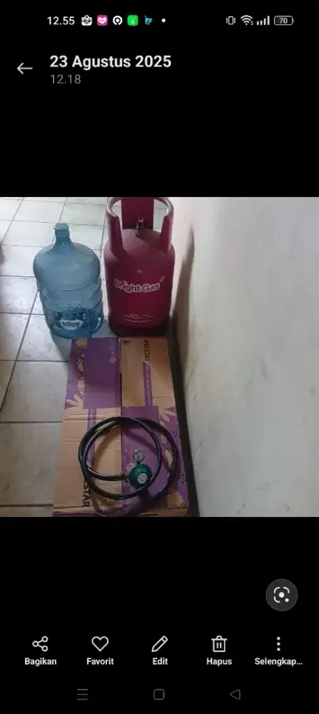 Kompor gas+ tabung gas 12kg