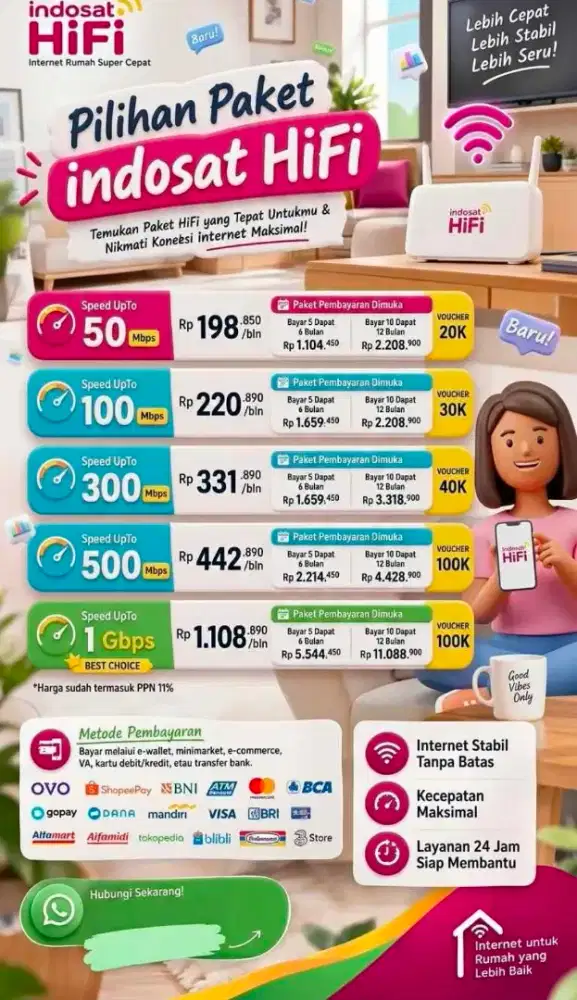 Promosi Wifi Indosat Hifi