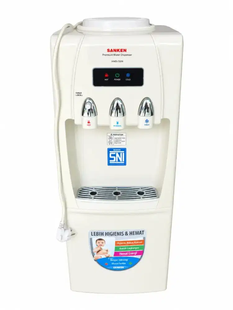 Sanken Water Dispenser HWD-730N [Hot-Normal-Cool]
