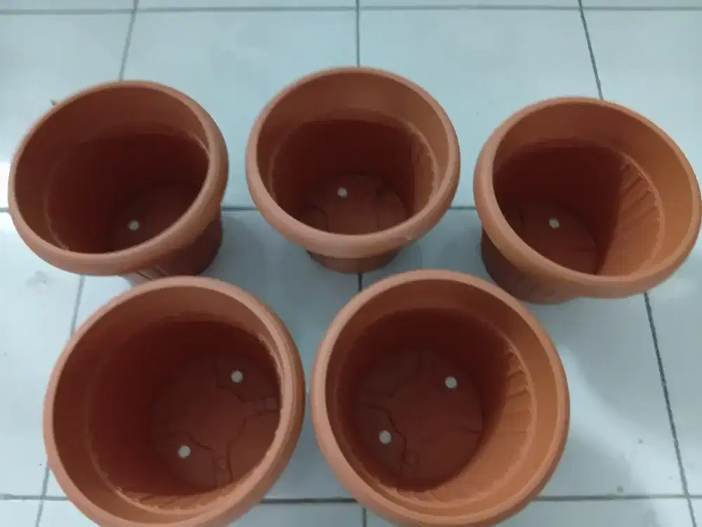 5 pot bunga plastik artistik