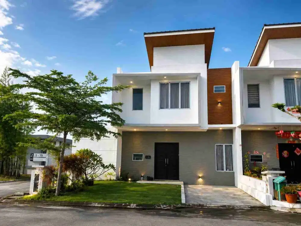 Dijual rumah azure bay furnished posisi hook dekat sekolah mondial