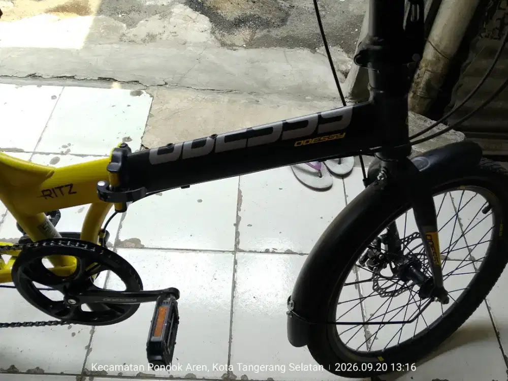 Sepeda lipat size 20 merk Oddysey Ritz