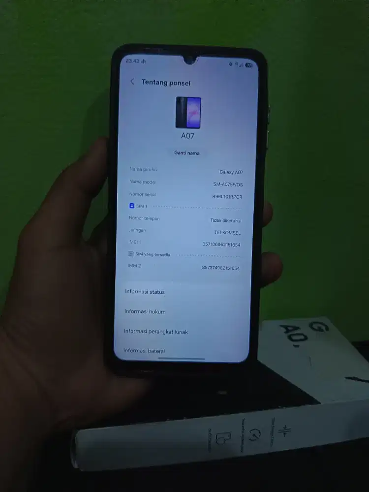 Samsung A07 Ram 8/256Gb