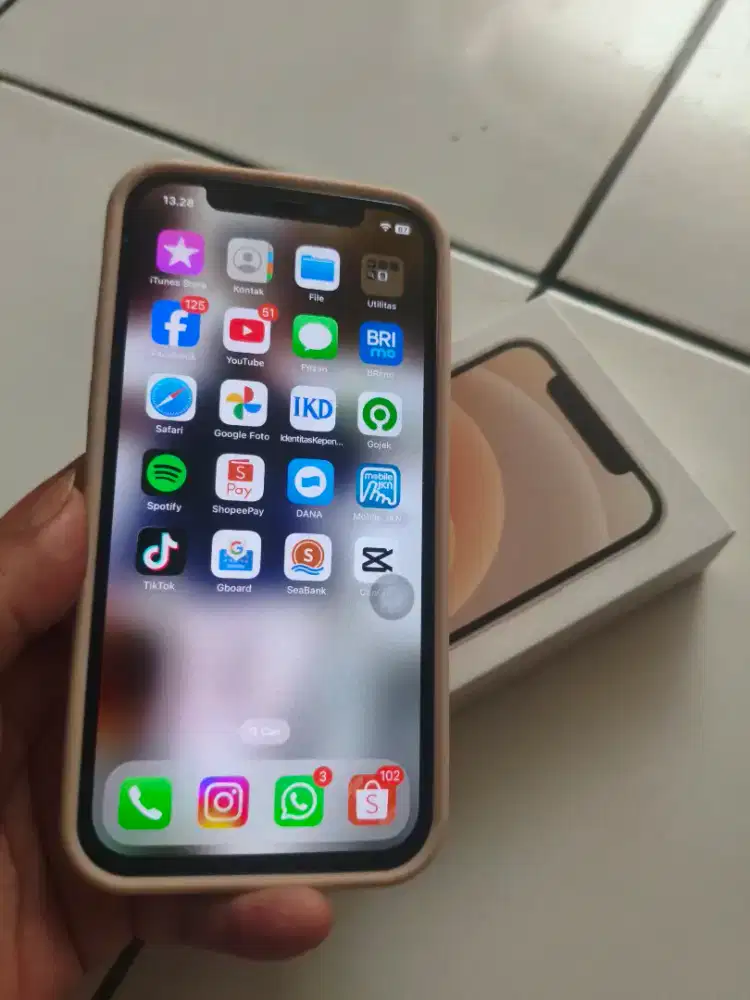 Ip 12 second like new (inter noken 128 gb)