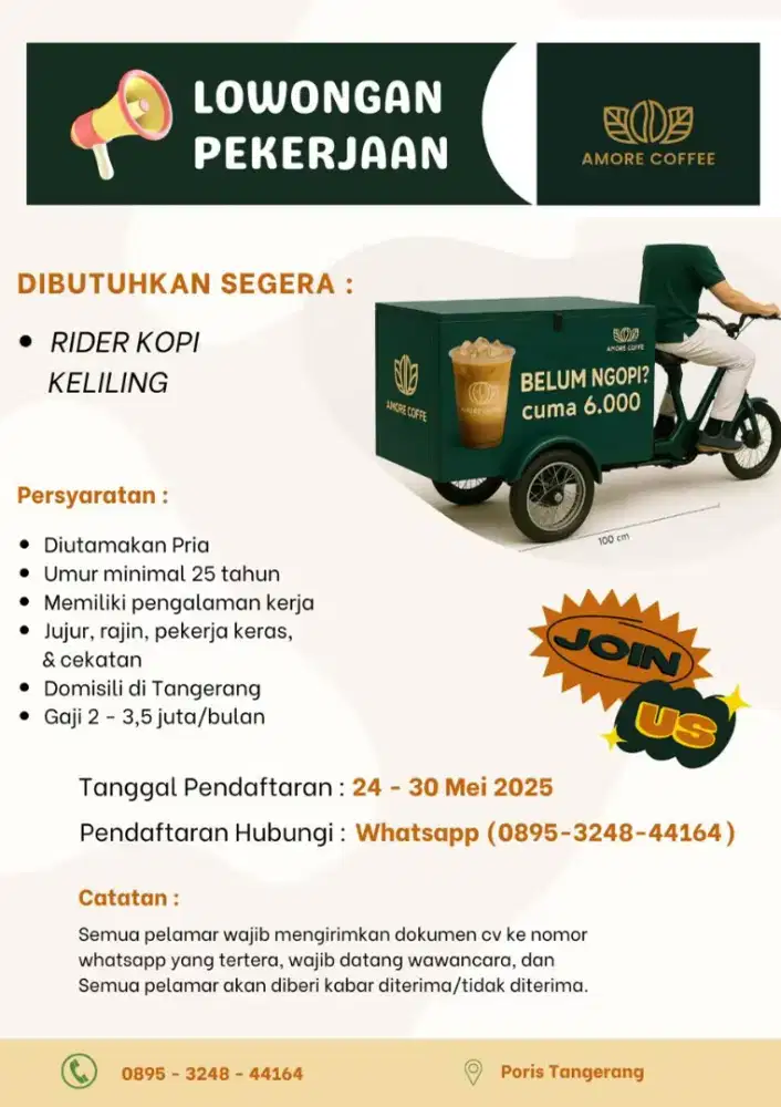 DICARI RIDER KOPI