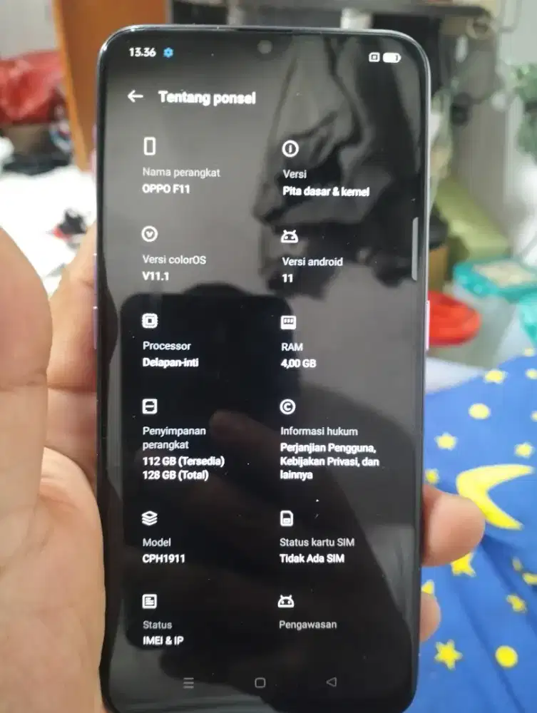 Oppo f11 mulus batangan 4 + 128 gb