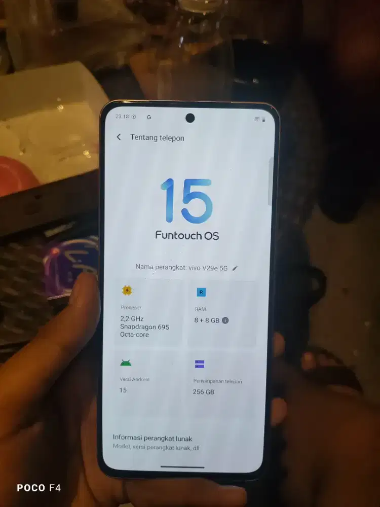 VIVO V29E 5G 8+8(16)/256 ROSEGOLD
