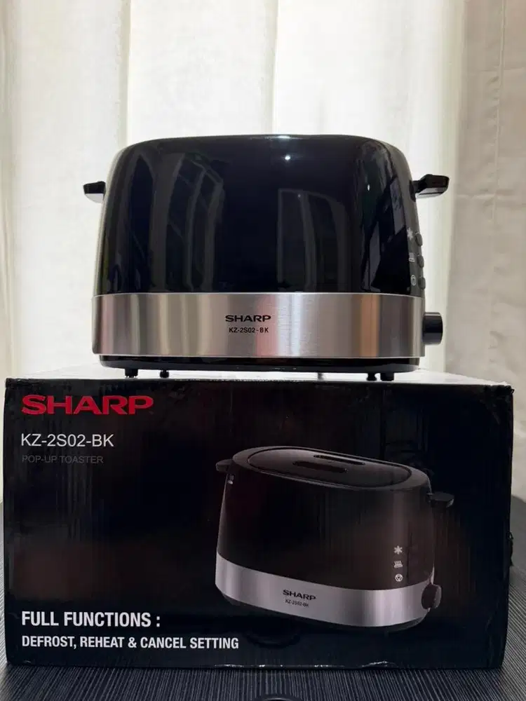 Pemanggang Roti Sharp KZ-2S02-BK (1 menit langsung panas)