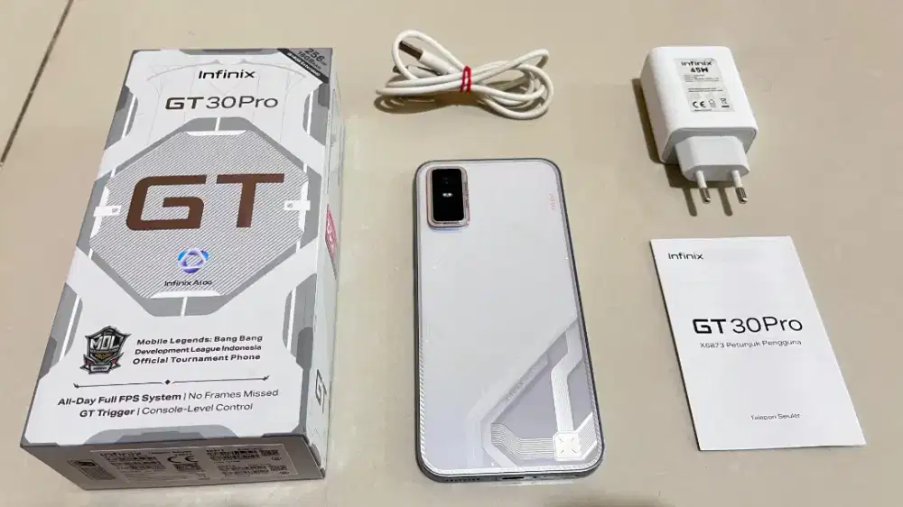 Infinix GT 30 Pro Fullset Putih RAM 8GB Internal 256GB Gaming Minus