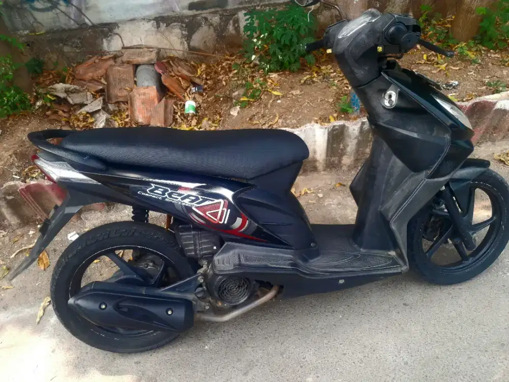 Honda beat karburator 2009 hitam dki jakarta full orisinil mantap