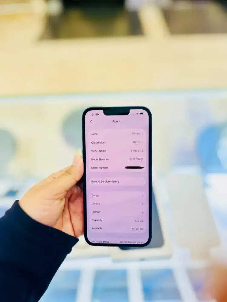 iPhone 13 128GB Midnight BH 78% ex iBox Resmi original Lengkap.