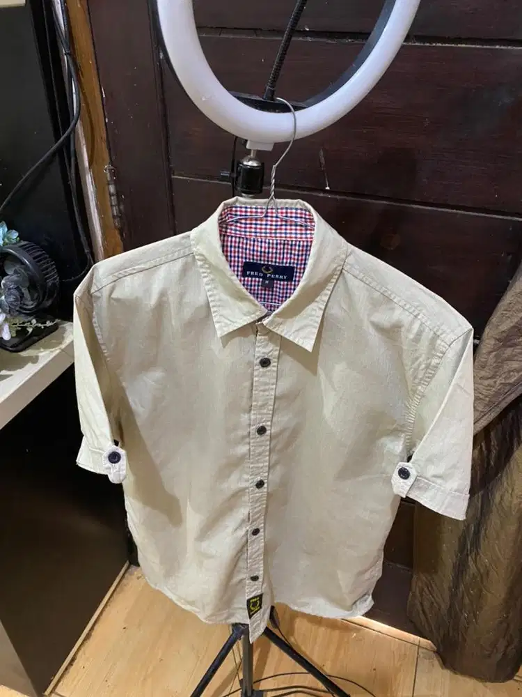 Fred Perry orginal 100% made in peru kemeja lengan pendek pria/wanita