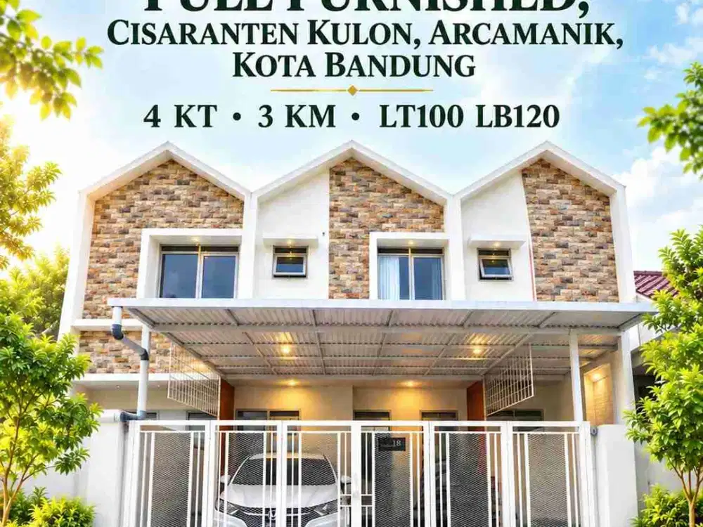 Dijual Cepat TERMURAH! Rumah Bagus Full Furnished Di Cisaranten Arcamanik Bandung