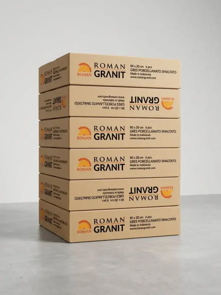 SISA PROYEK - Granit Roman 80 x 20 cm Original - kondisi dalam dus