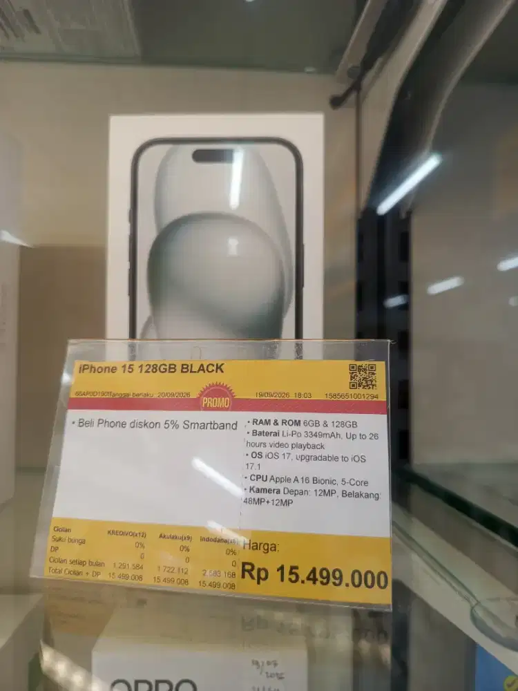 Iphone 15 128 black bisa cicilan