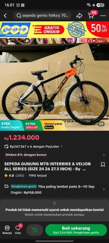 Sepeda gunung mtb