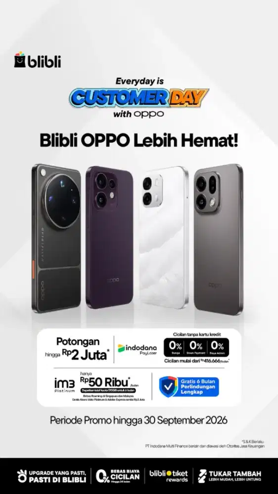 Promo Oppo blibli Grage Mall Lantai 2