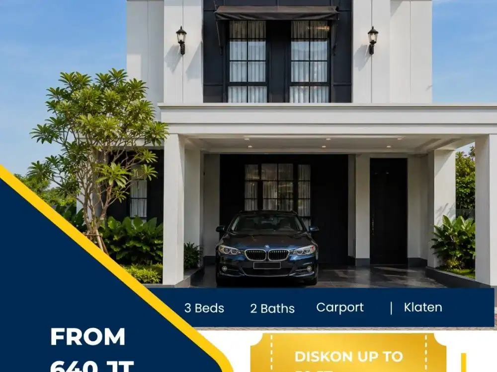 AMERICAN CLASSIC! RUMAH MEWAH 2 LANTAI CUMA 600 JT AN