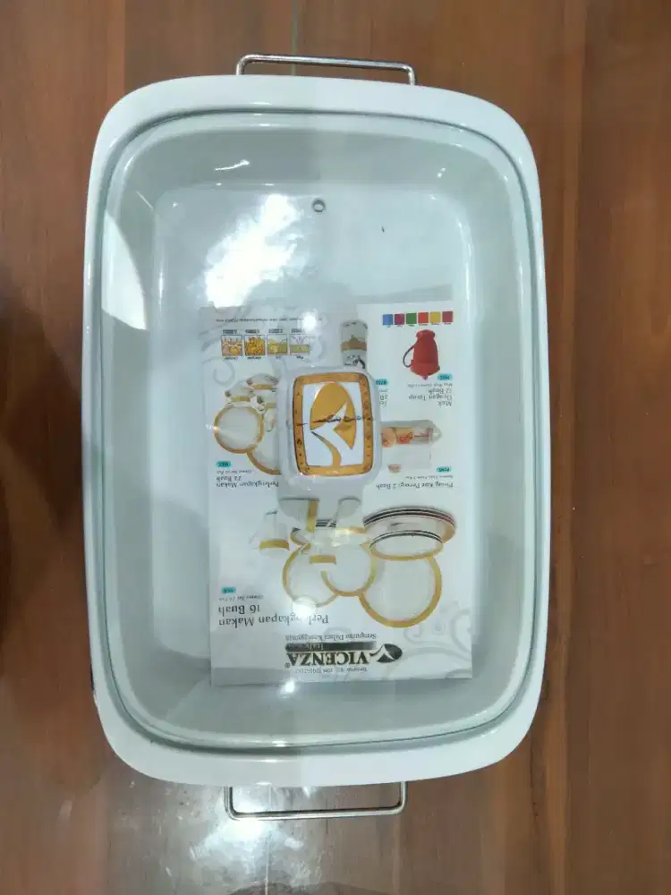 Penghangat makanan persegi panjang/single (Vicenza)