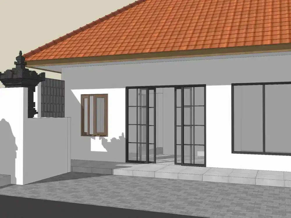 Di kontrakan tempat usaha jalan Merdeka, Renon, Denpasar, Bali