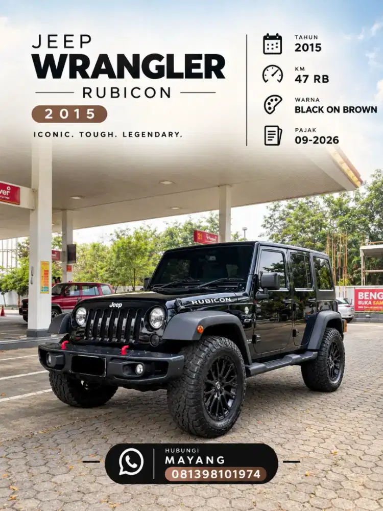 Jeep Wrangler Rubicon 2015 KONDISI MOBIL ISTIMEWA