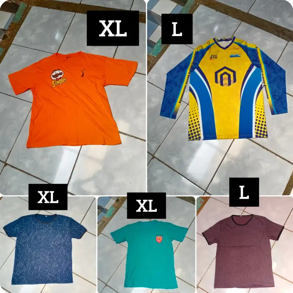 Preloved Kaos Pria multifungsi hemat