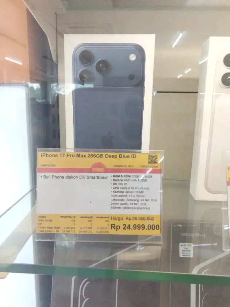 IPHONE 17 PRO MAX 256GB DEEP BLUE BISA CICILAN PAKAI HOMECREDIT
