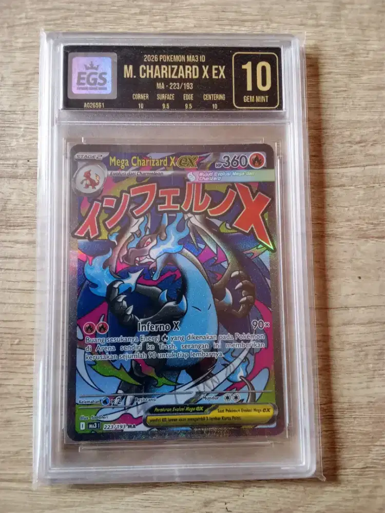 Pokemon Mega Charizard X EX MA Gem Mint 10 EGS