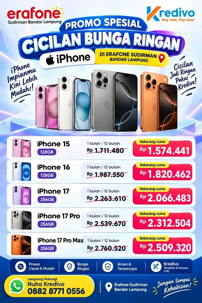 Promo Spesial khusus kredit iPhone bunga paling ringan