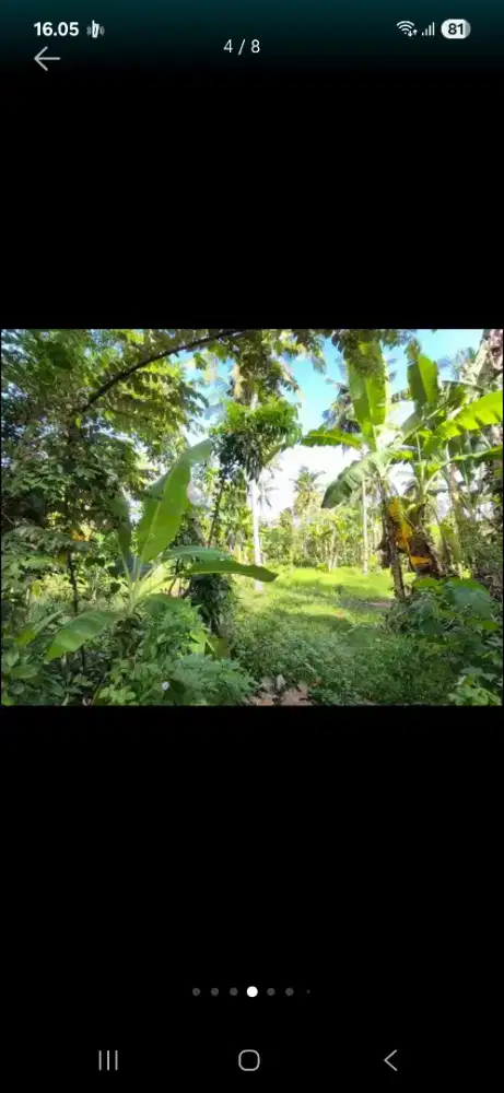 Di jual tanah untuk Rumah atau kebun dekat Rest Area Rambut Siwi