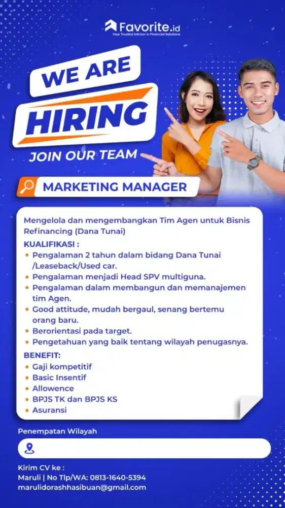 Lowongan kerja marketing