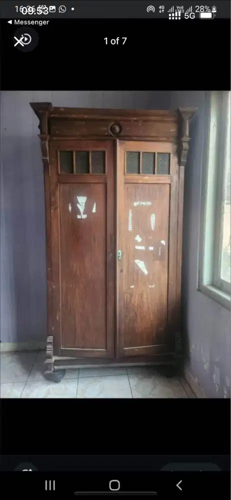 Lemari jati second terawat