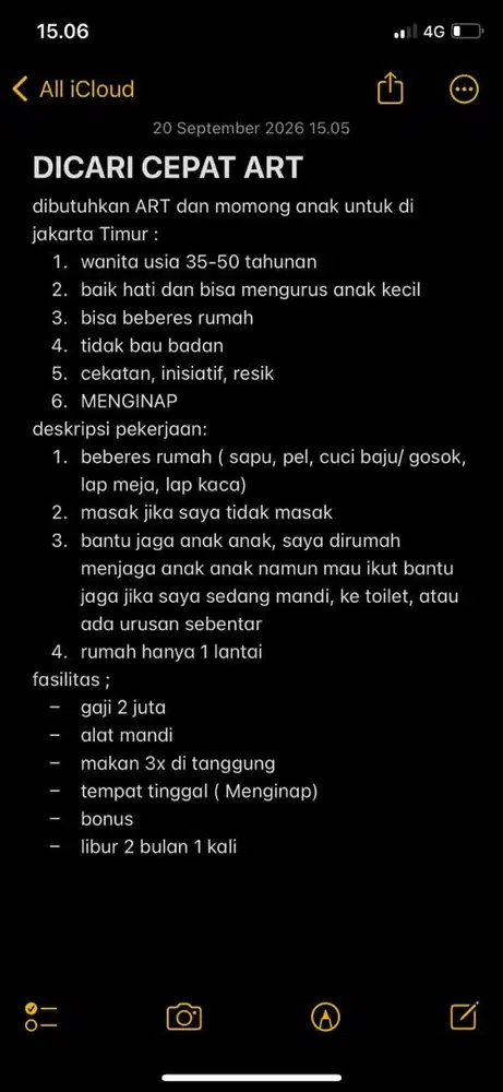 DIBUTUHKAN ART MENGINAP