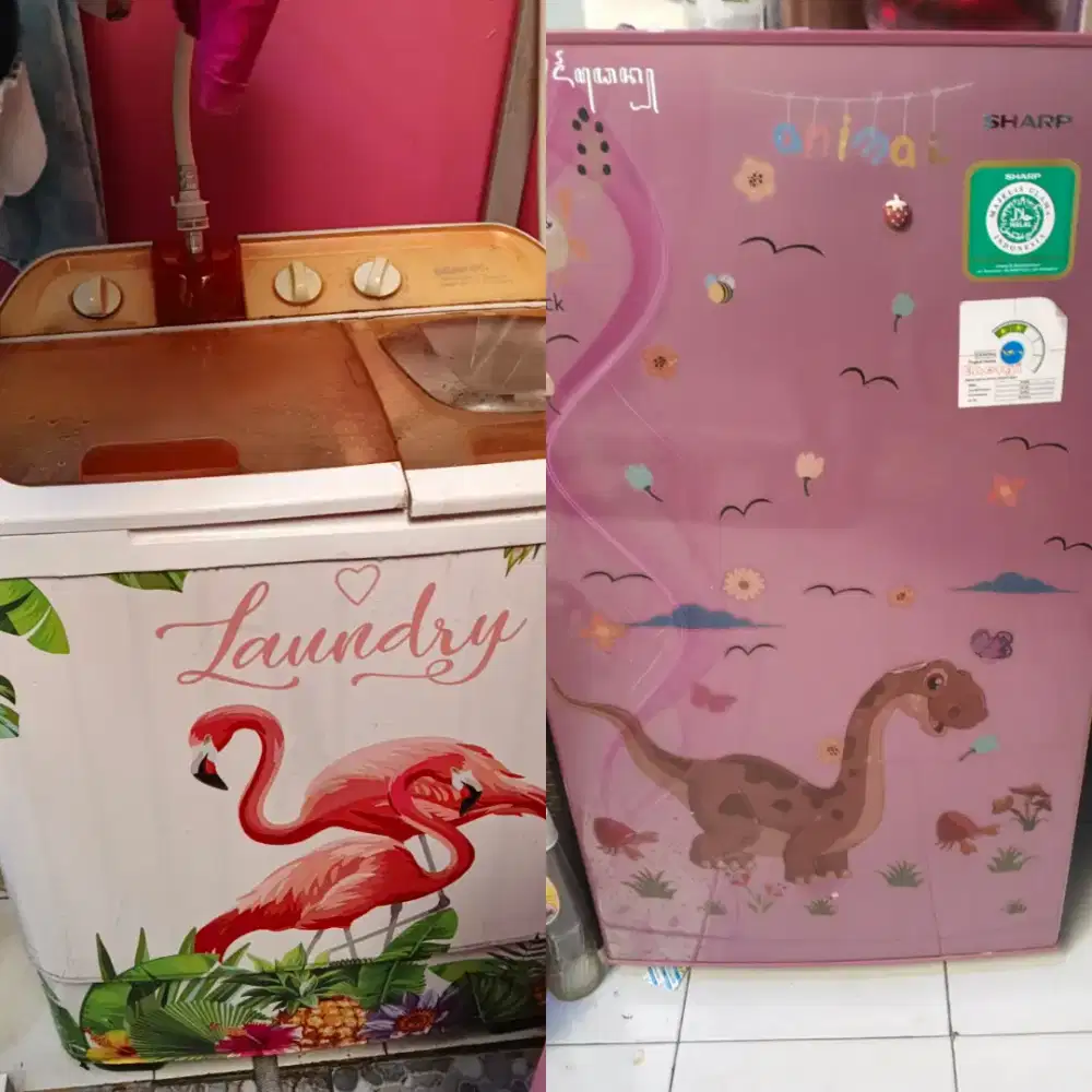 Kulkas dan mesn cuci