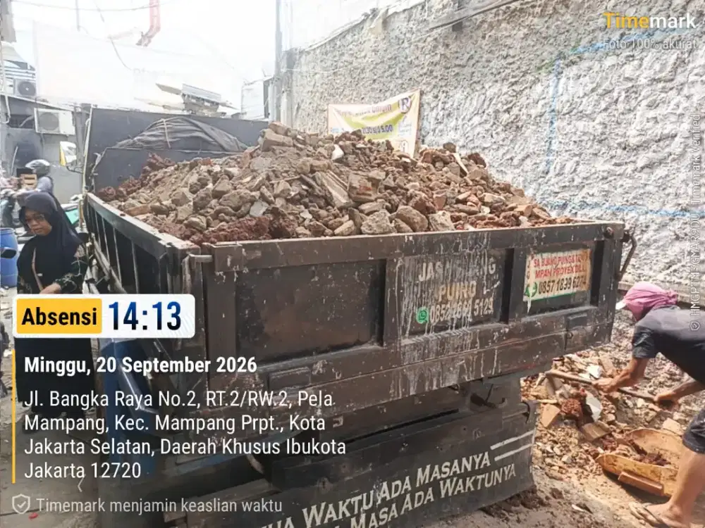 Jasa buang puing dan angkut sampah