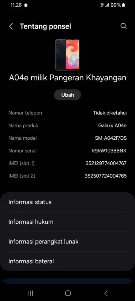 Jual hp samsung masih mulus pemakesn pribadi