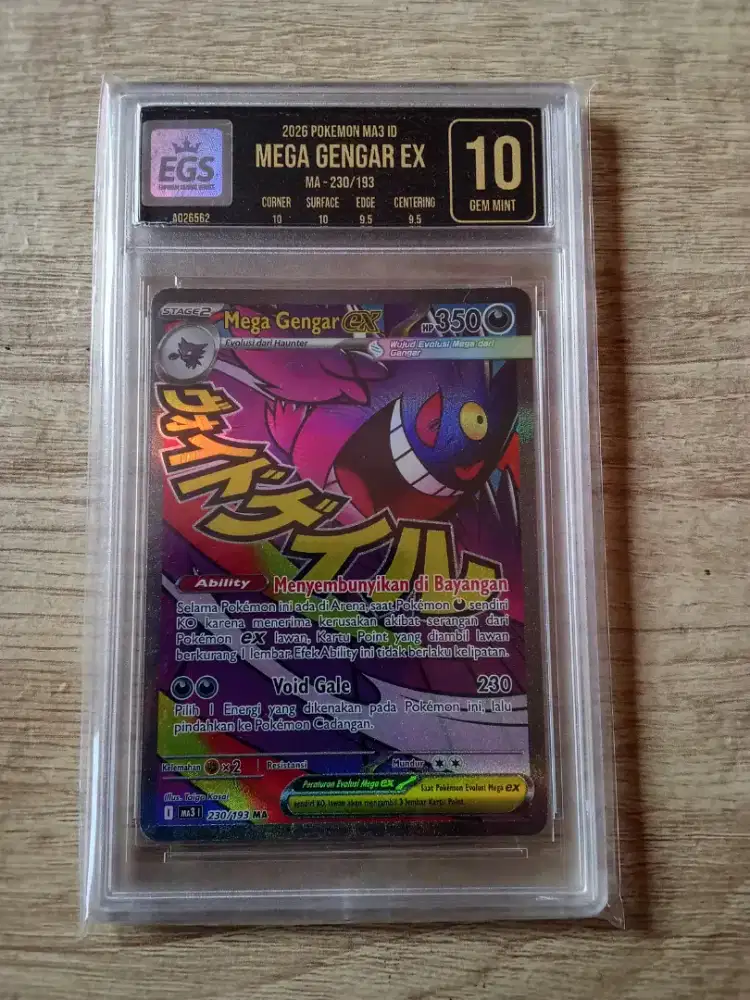 Pokemon Mega Gengar EX MA Gem Mint 10 EGS