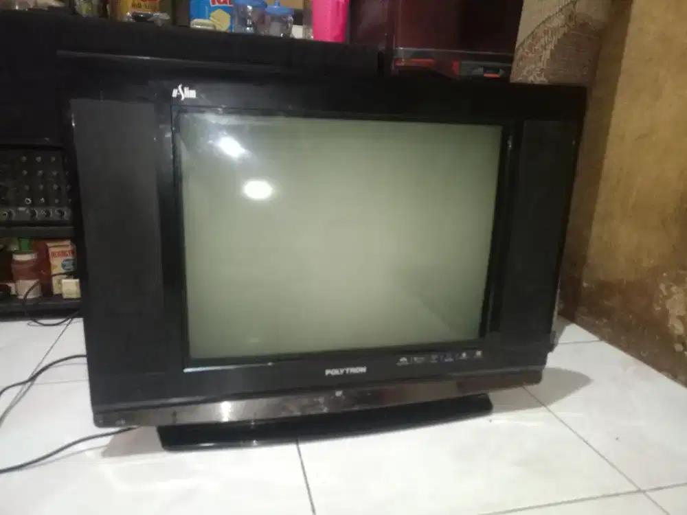 TV TABUNG SLIM POLYTRON 21 INCH