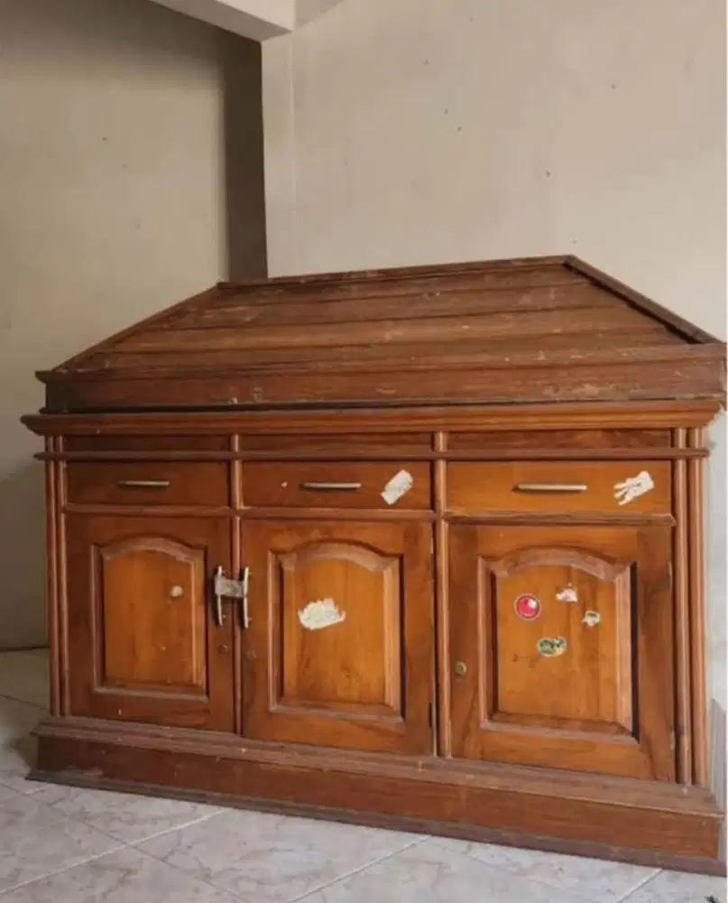 Meja jati aquarium