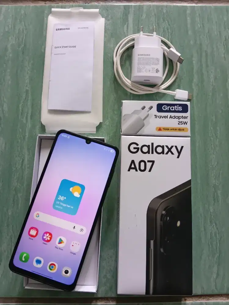 Hp Samsung Galaxy A07 Ram 4+4/64GB Fullset