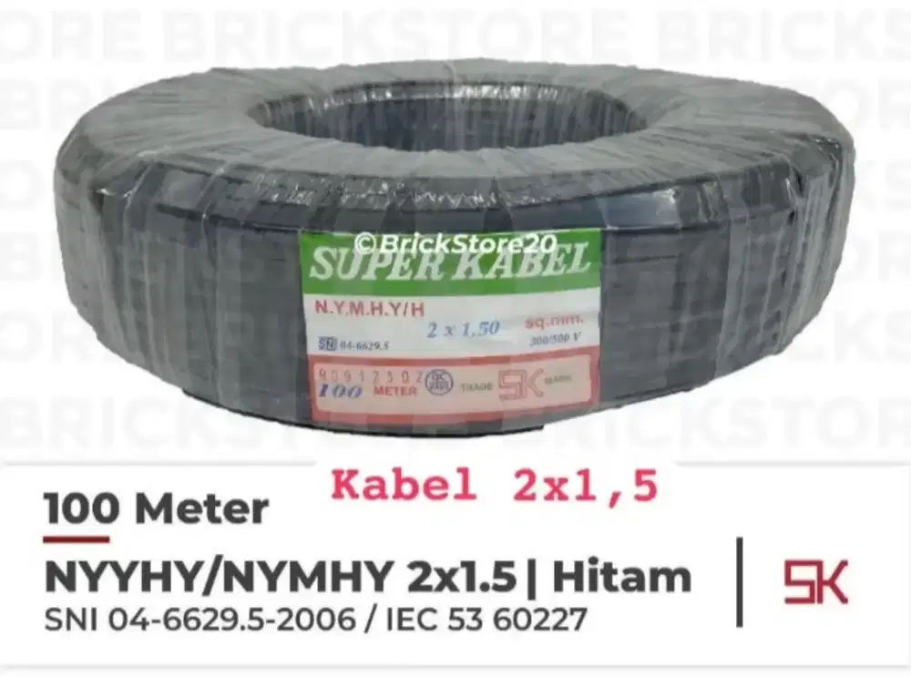 Stock Di jual lelang cepat  Merk Super  kabel & lampu HPIT