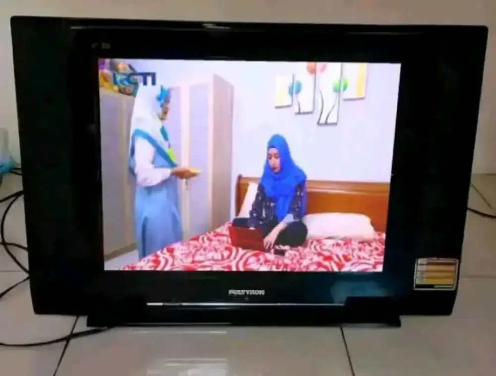 TV TABUNG SLIM POLYTRON 21 INCH