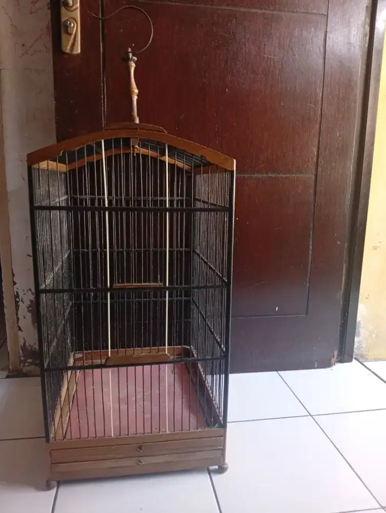Jual sangkar kayu jati bekas pemakaian uk 35 x 40