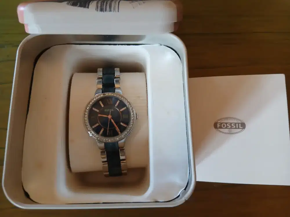 Fossil Watch - Jam Tangan Wanita Fossil Victoria Blue Acetate