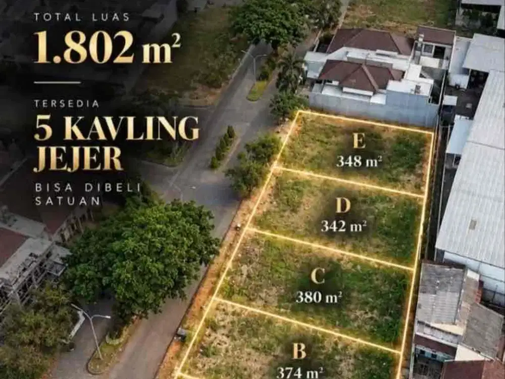 Tanah Siap Bangun dekat Exit tol di Graha Kencana Malang