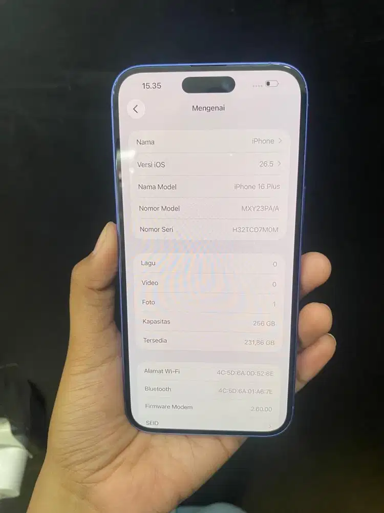 IPHONE 16 PLUS - 256GB - IBOX