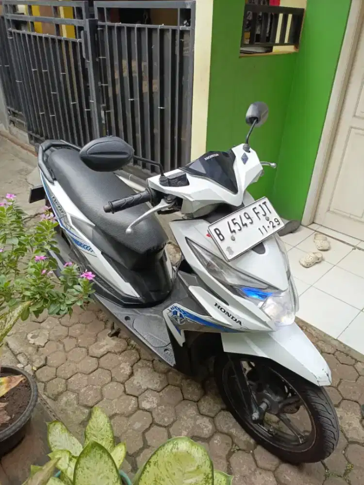 Beat Eco Ss Lengkap Plat Panjang 2029 +Faktur+Fc Ktp